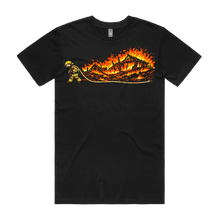 Black front flat lay