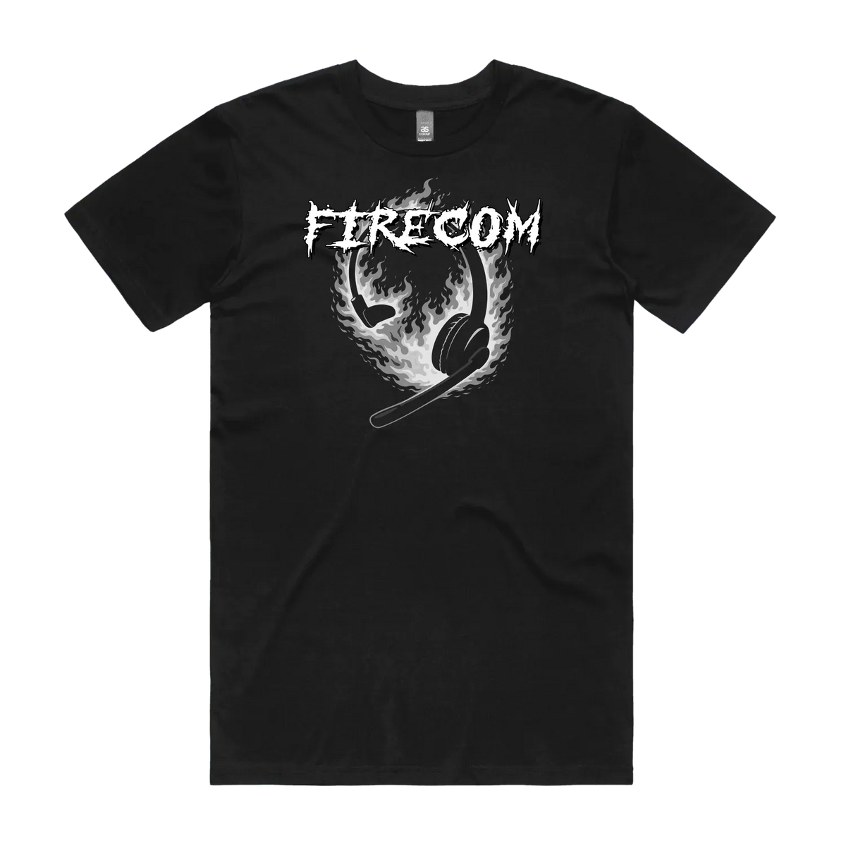 Black front flat lay