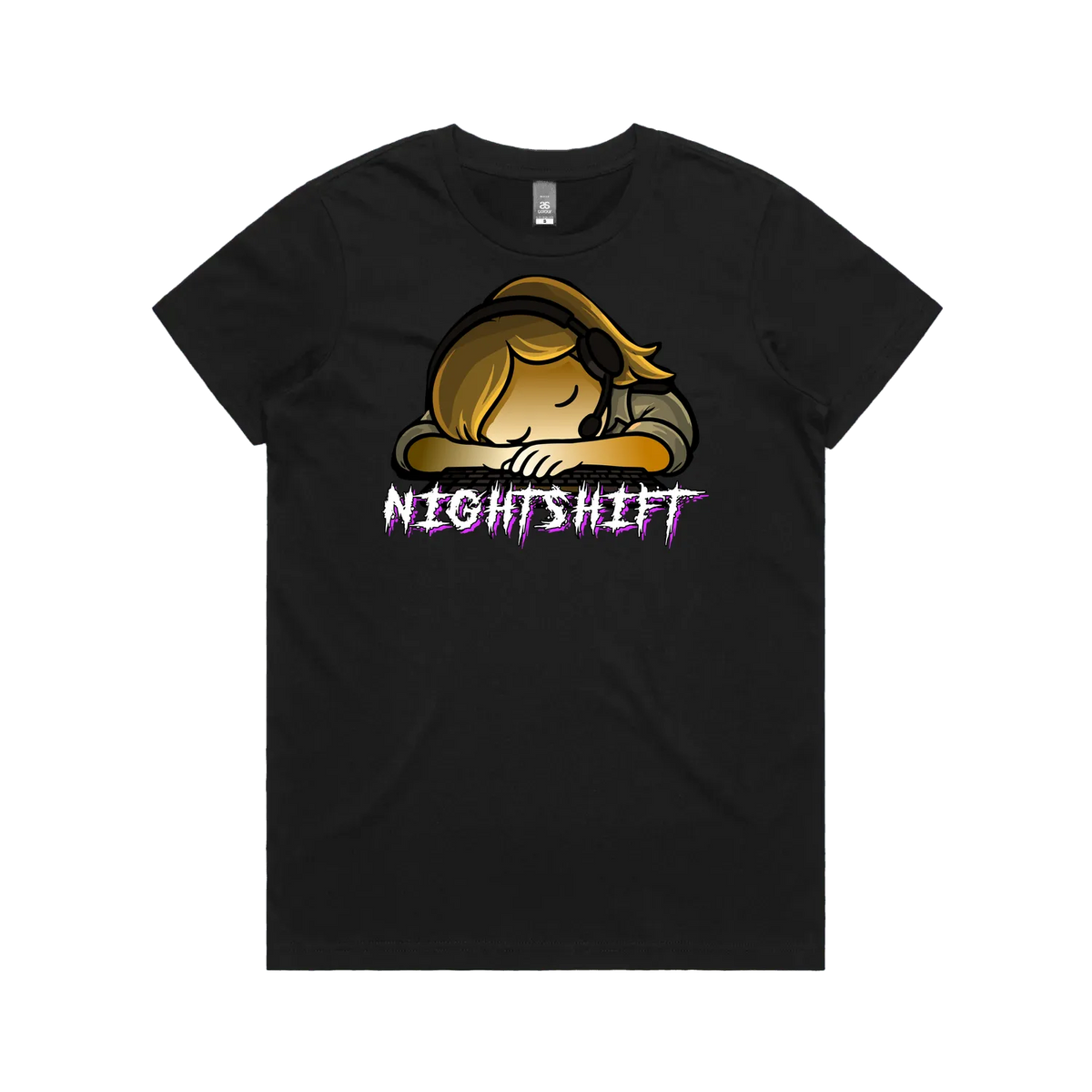 Black front flat lay