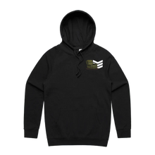 Black front flat lay