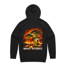 Bonus Hectares hoodie, black back print