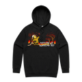 Black front flat lay