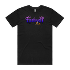 Black front flat lay