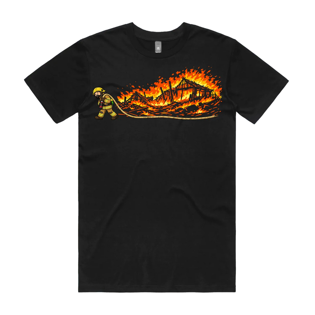 Black front flat lay