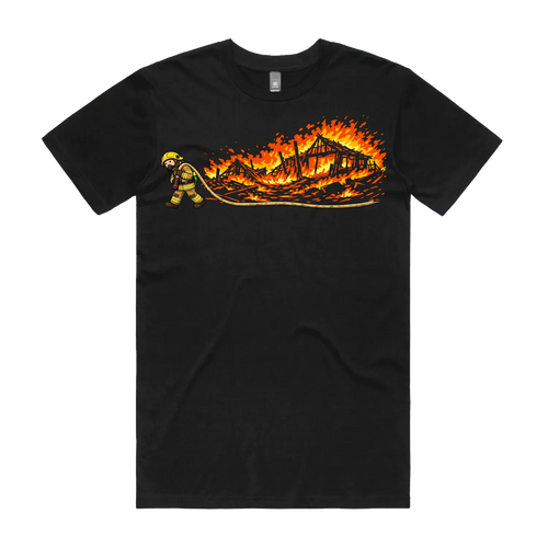 Black front flat lay