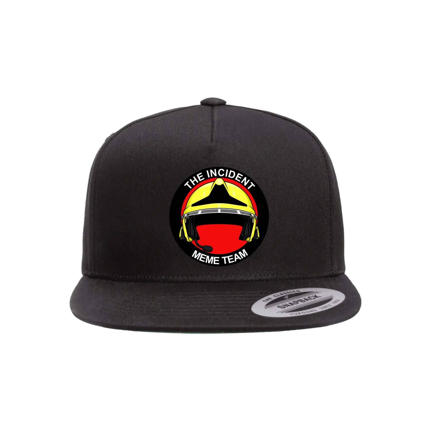Black front flat lay