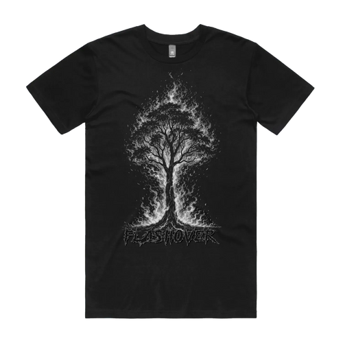 Black front flat lay