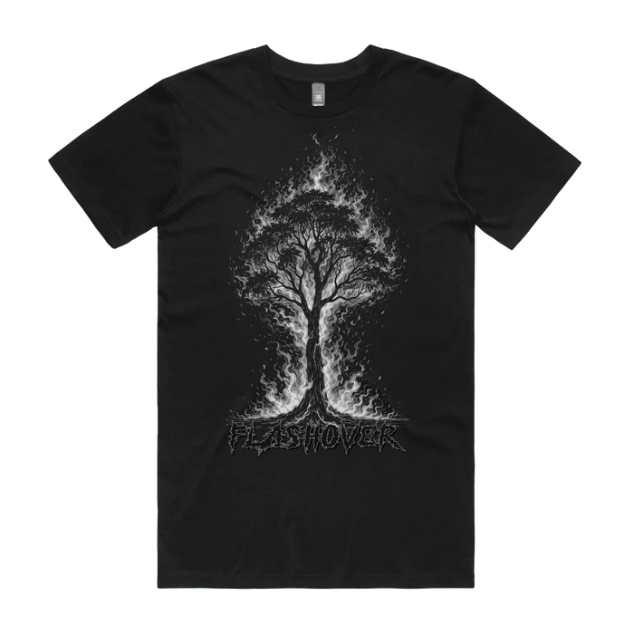 Black front flat lay