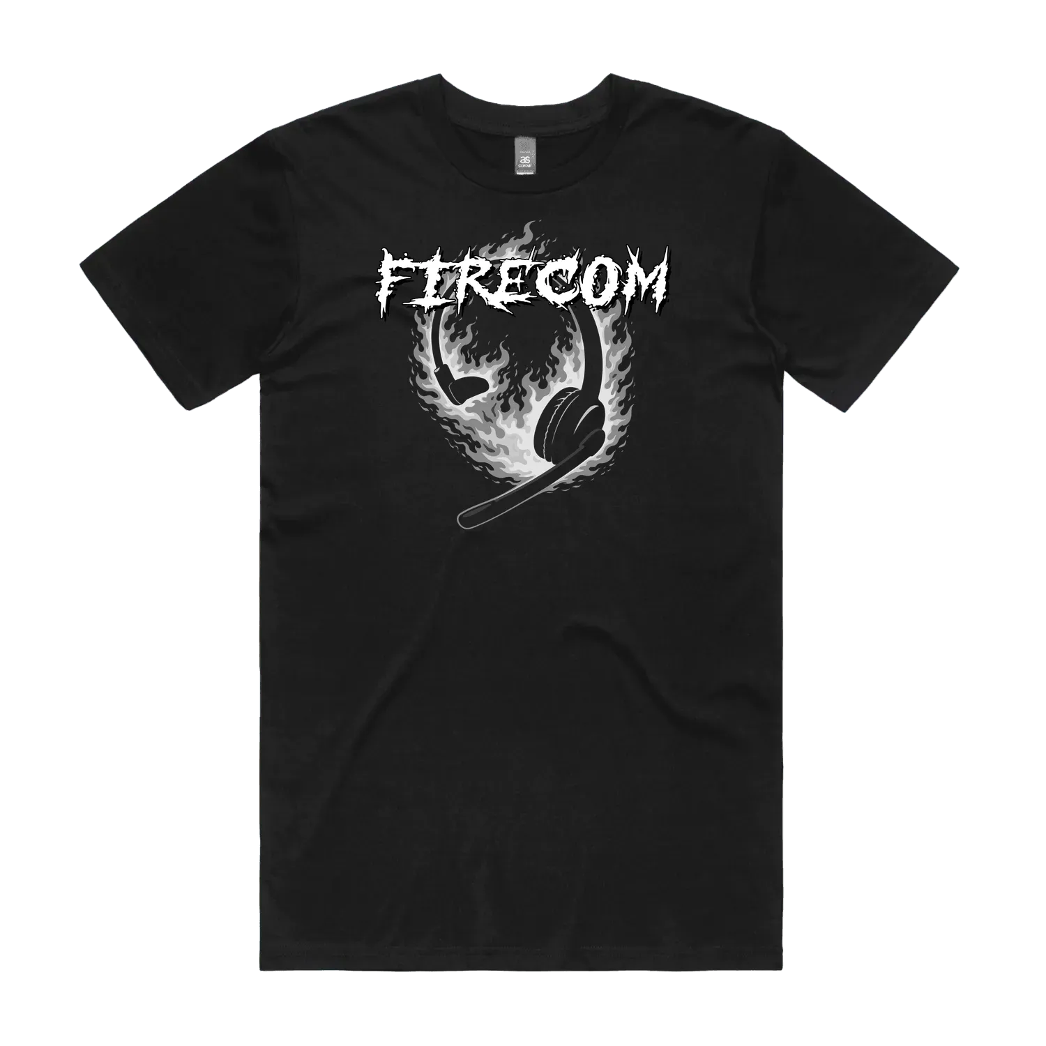 Black front flat lay