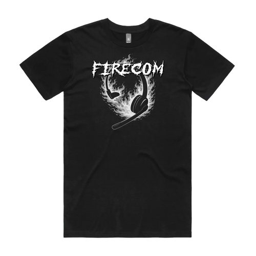 Black front flat lay