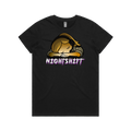Black front flat lay