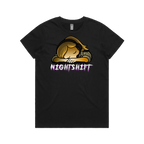 Black front flat lay