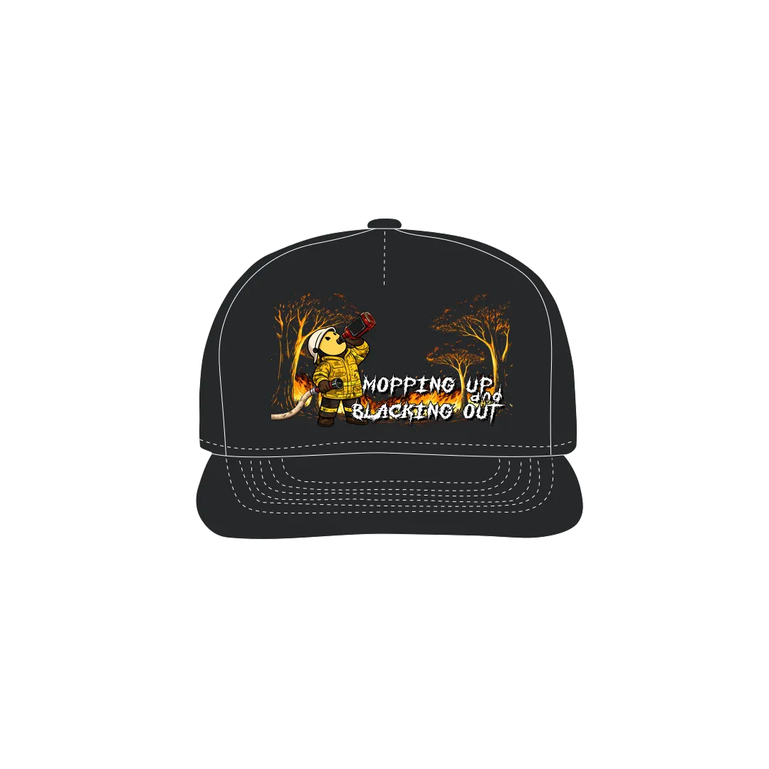 Black front flat lay