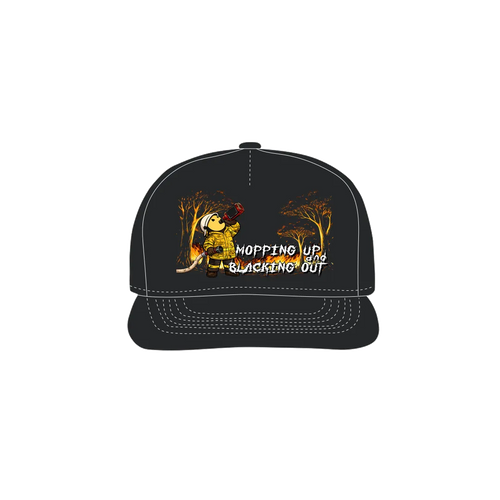 Black front flat lay