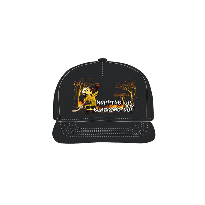 Black front flat lay
