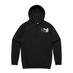 Black front flat lay