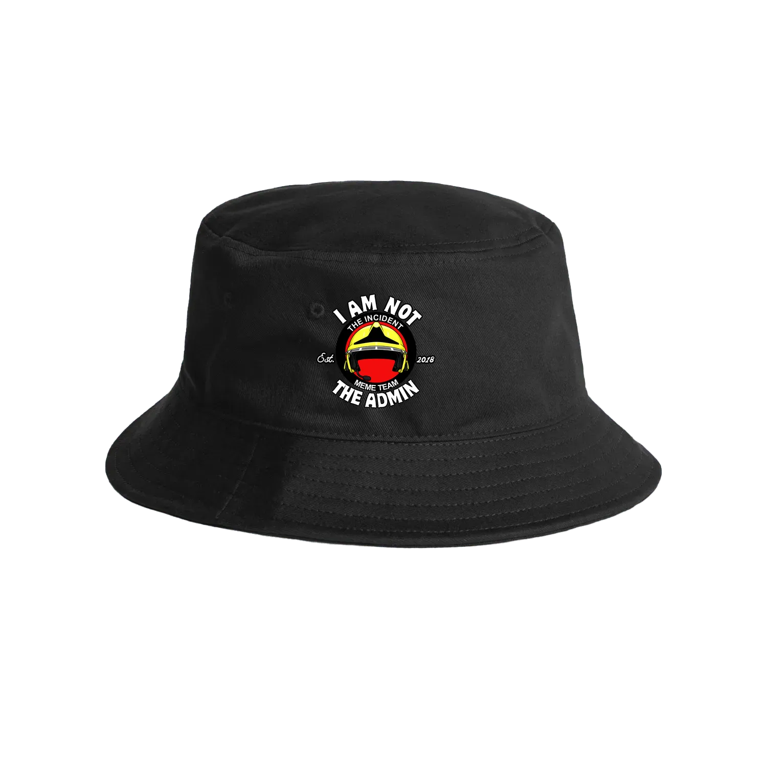 Black front flat lay