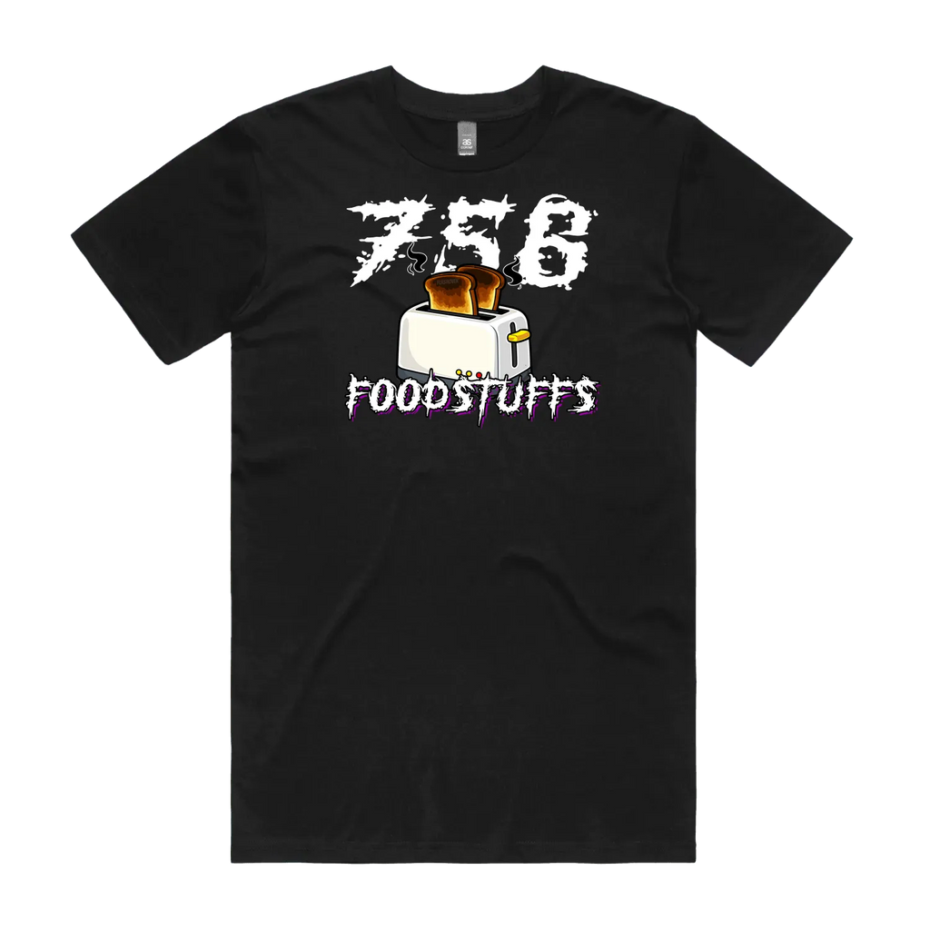 Black front flat lay