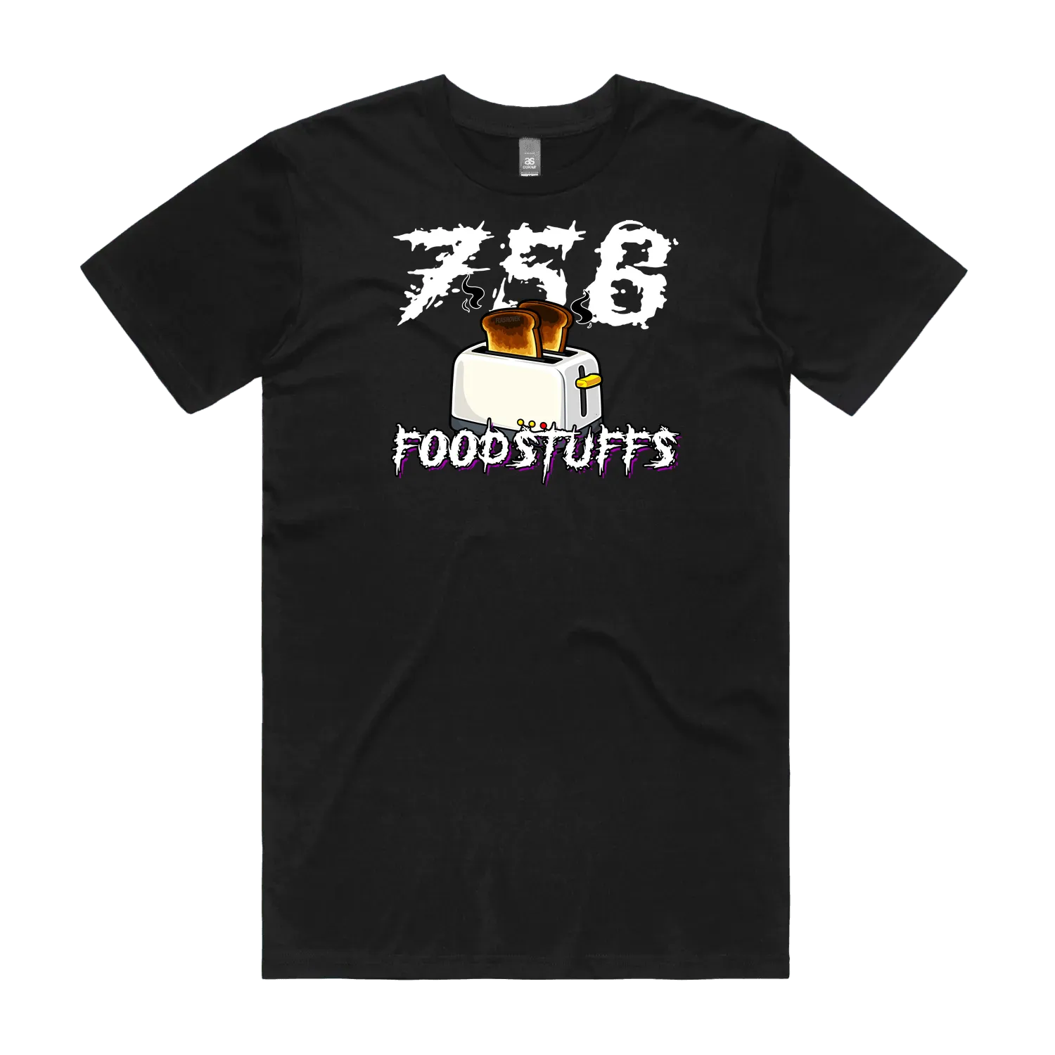 Black front flat lay