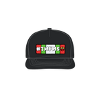 Black front flat lay
