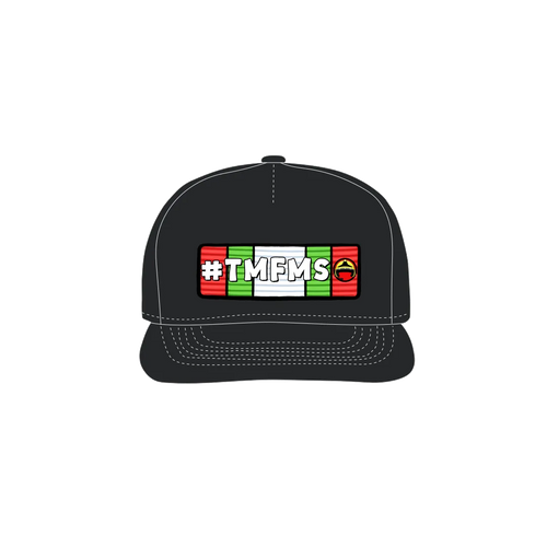 Black front flat lay