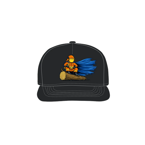 Black front flat lay