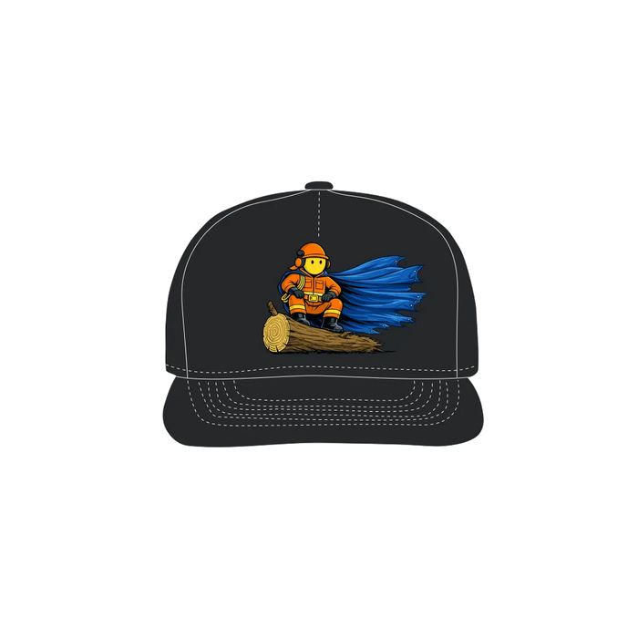 Black front flat lay