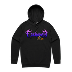 Black front flat lay