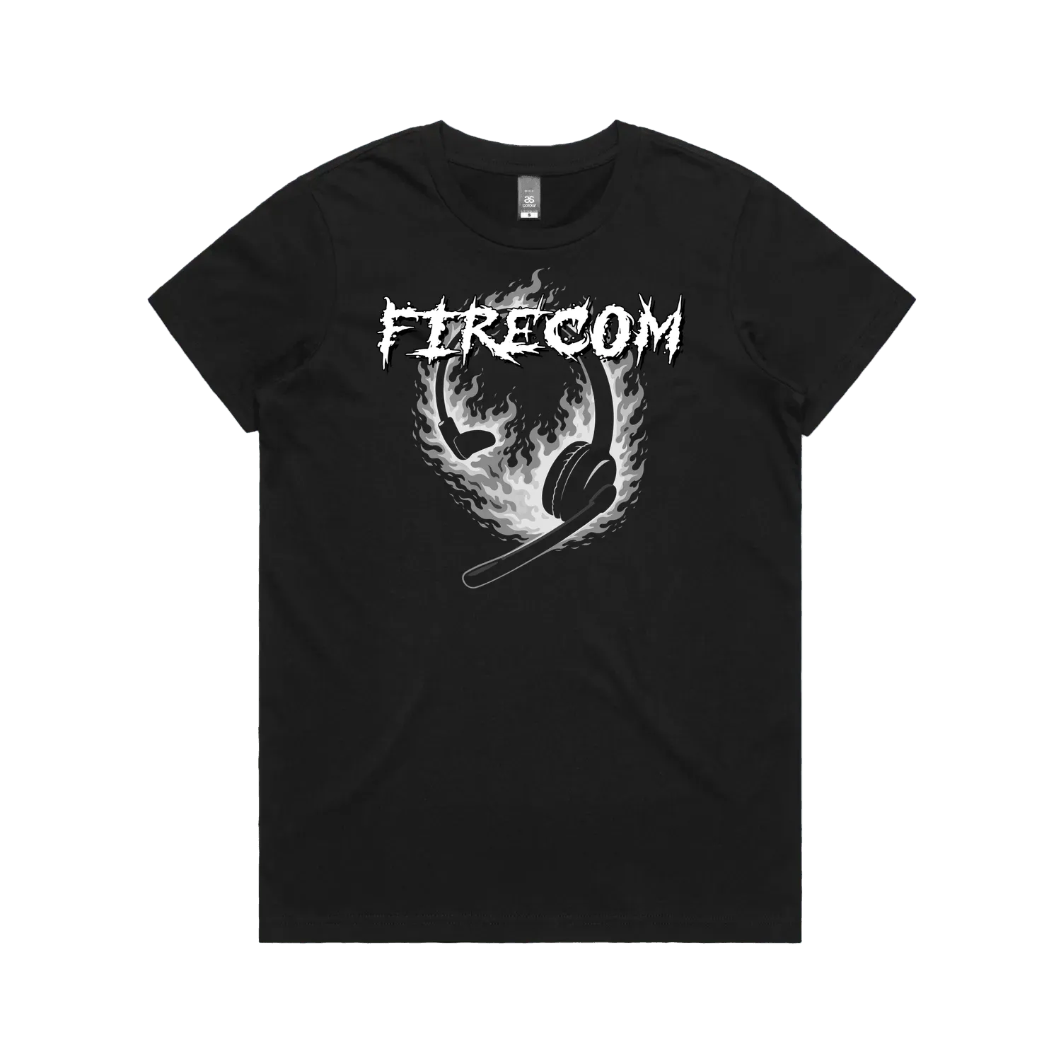 Black front flat lay