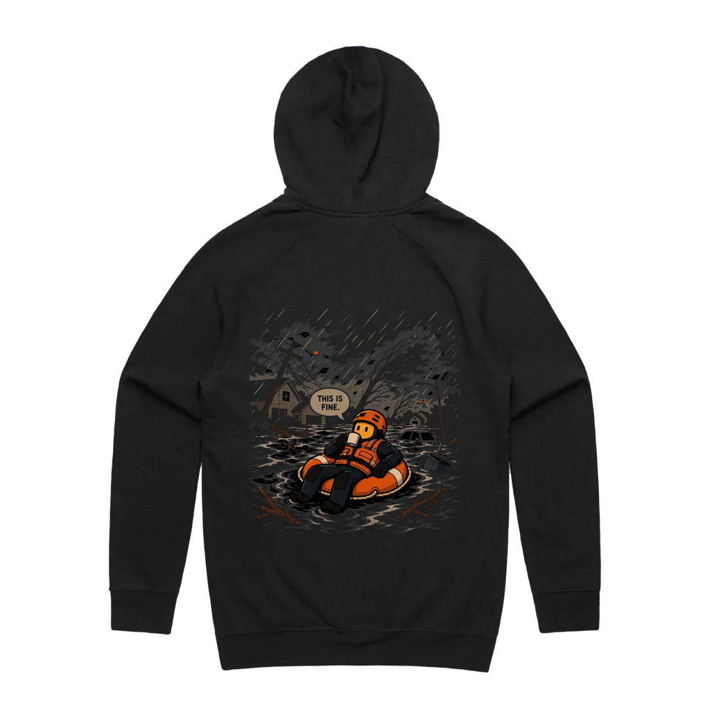 Water Rescue - This is fine - Double sided Hoodie