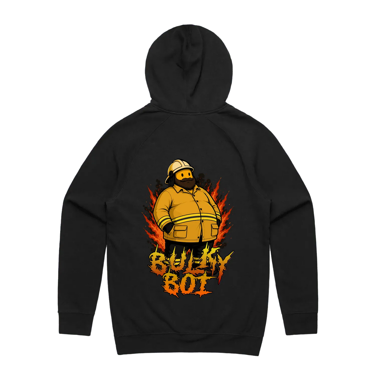 Bulky Boi hoodie, black back print