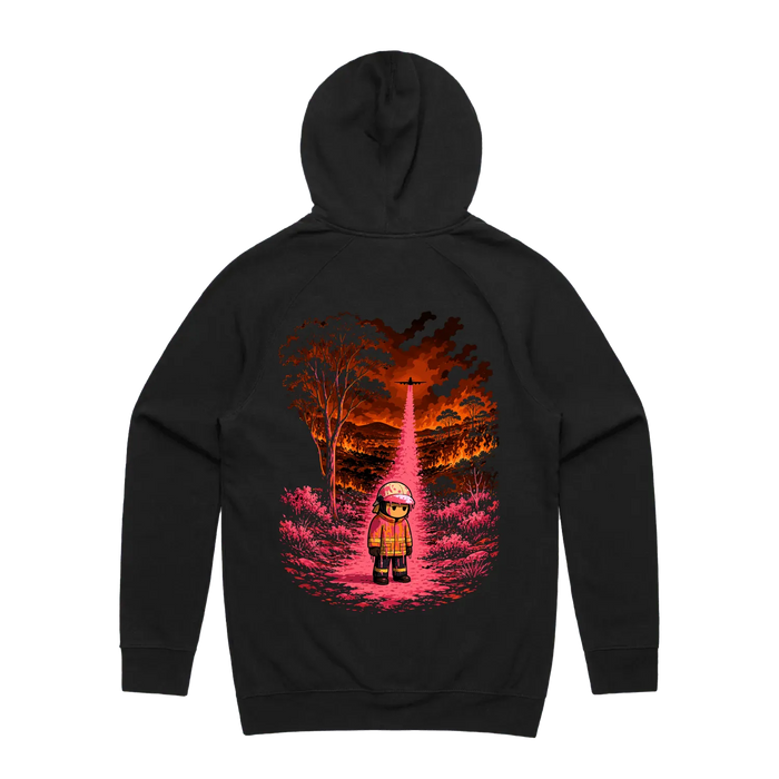 The VLAT Doesn't Care hoodie, black back print
