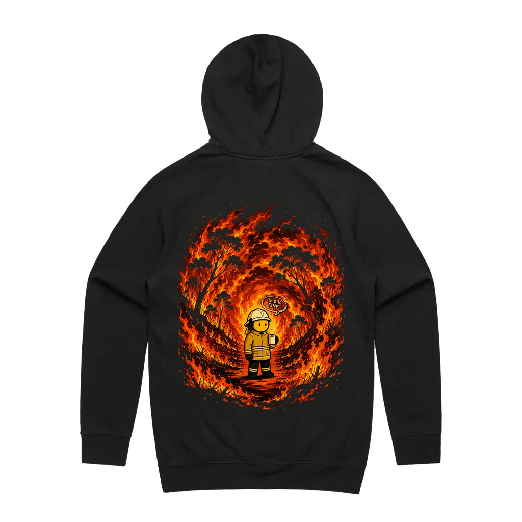 This is fine - Double Sided Hoodie