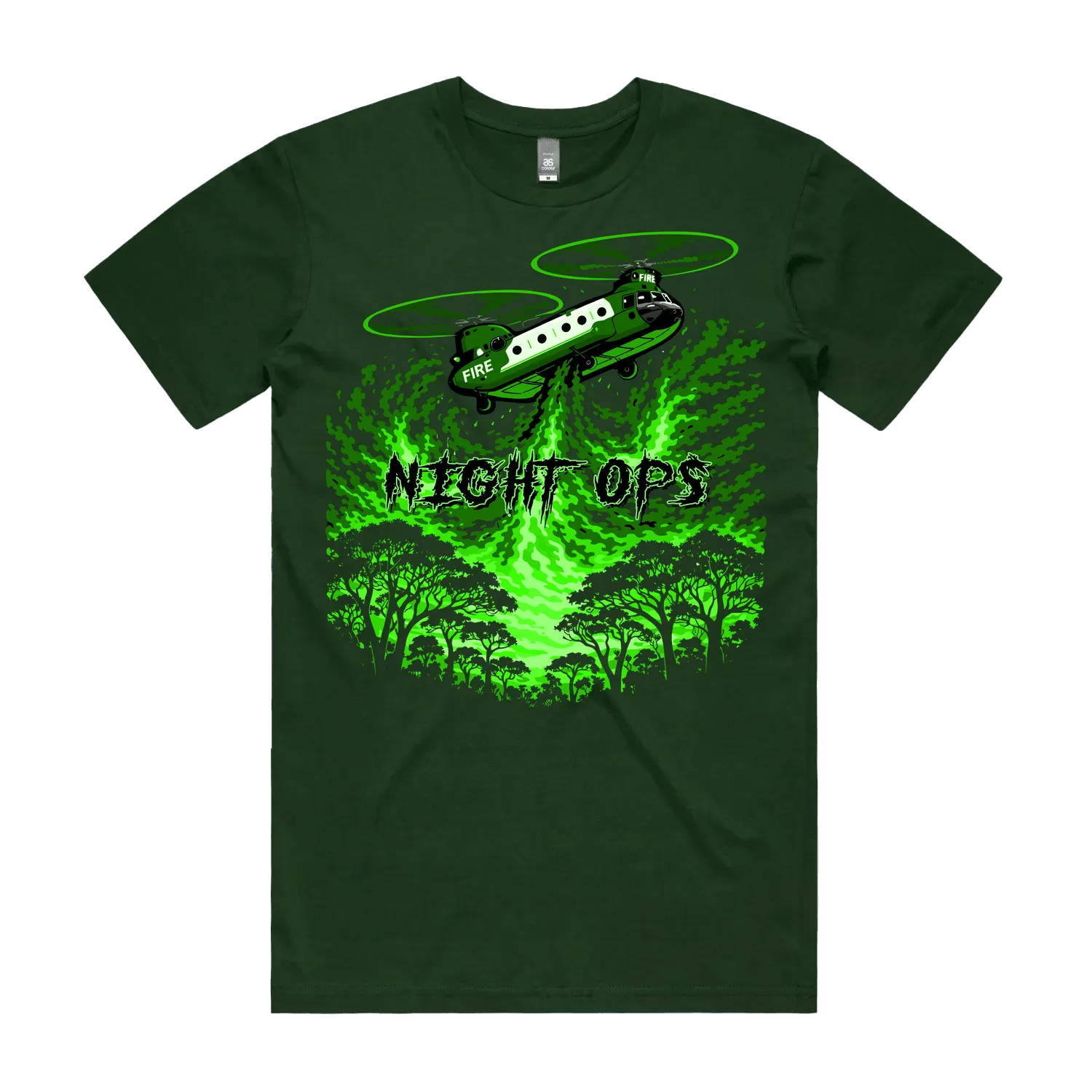 Forest Green front flat lay