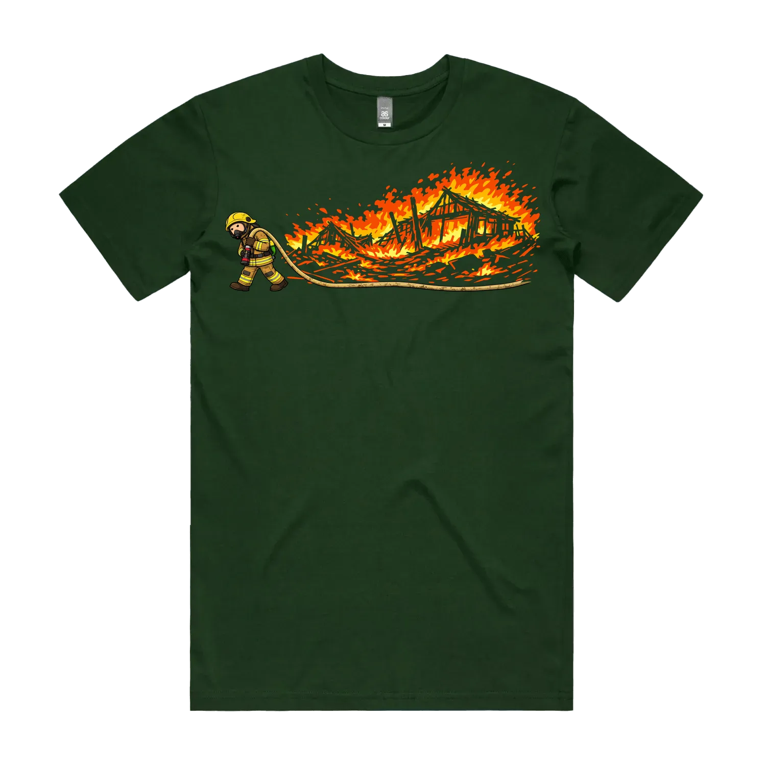 Forest Green front flat lay
