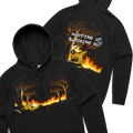 Mopping up and Blacking Out Double Sided Hoodie