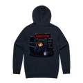 Freezing in Firecom - Double Sided Hoodie