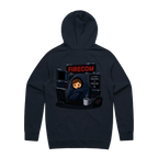 Freezing in Firecom - Double Sided Hoodie