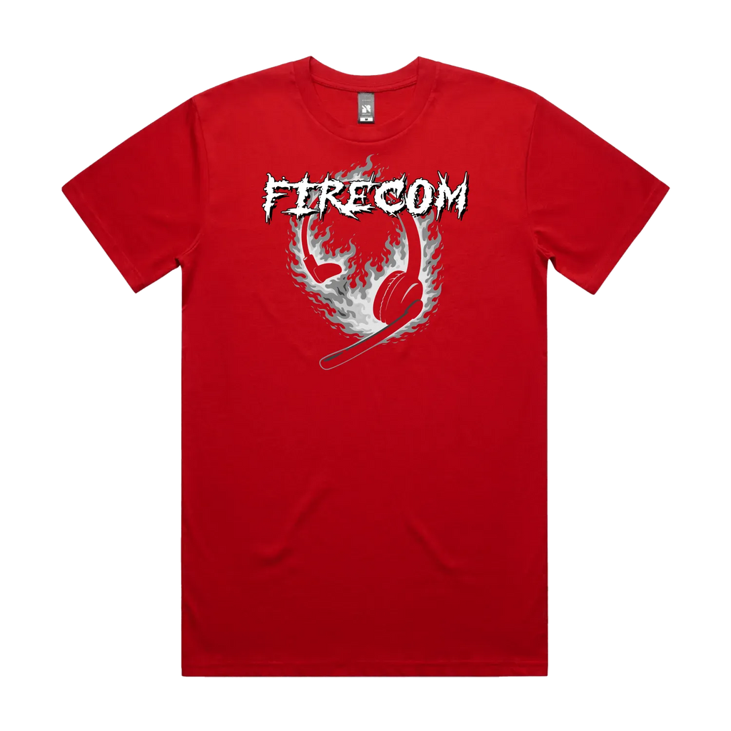 Red front flat lay