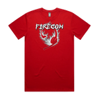 Red front flat lay