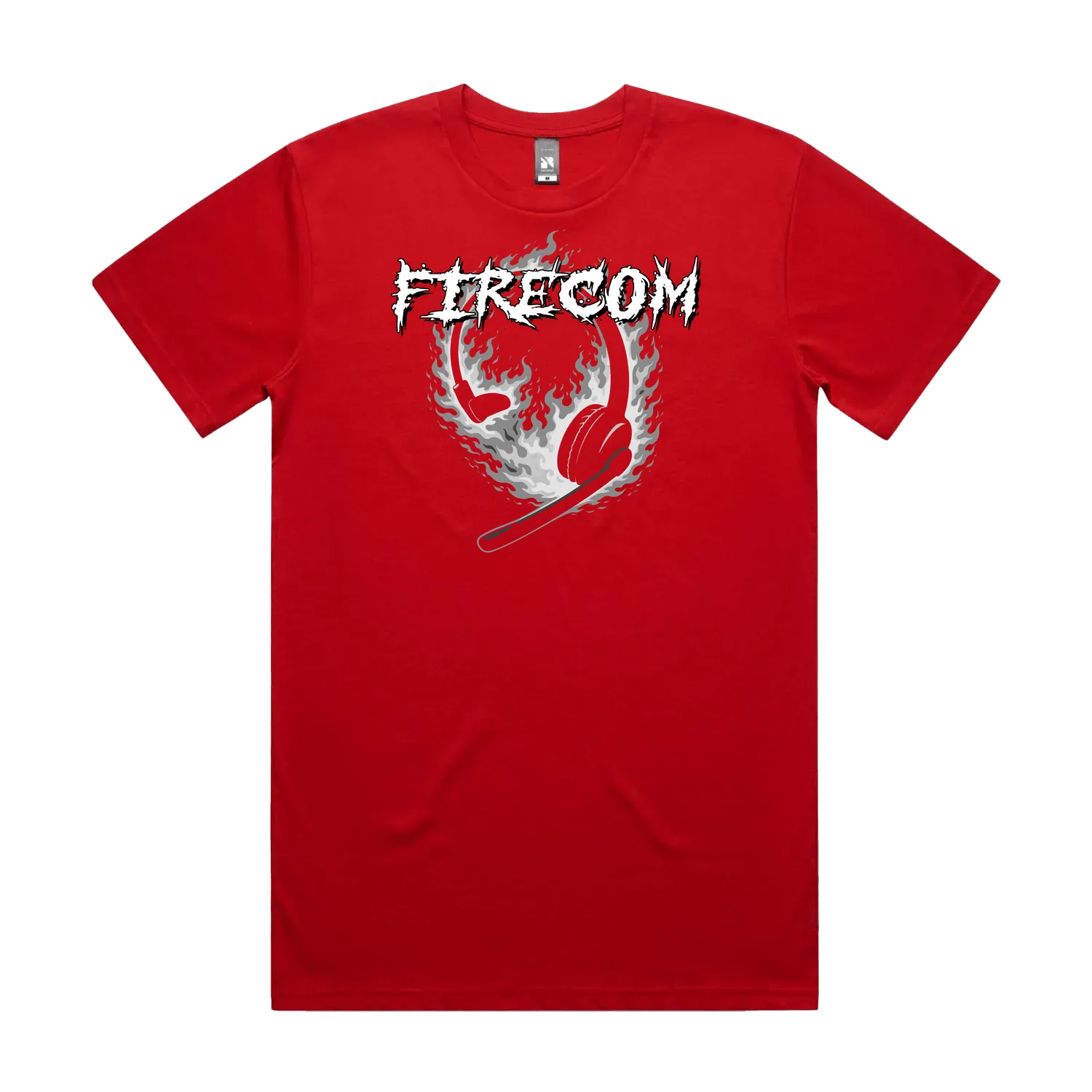 Red front flat lay