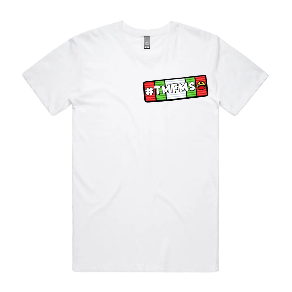 White front flat lay