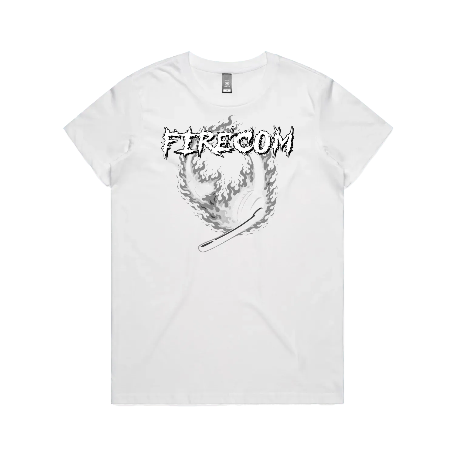 White front flat lay